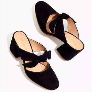 Madewell Zoe Bow Mule in Suede
